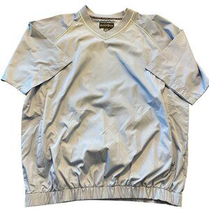 FootJoy Men's Golf V-Neck SS Blue Pullover Jacket, Size L